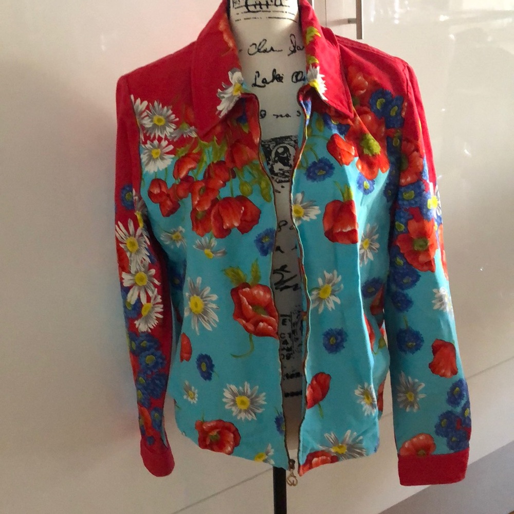 Designer St John by Marie Gray Jacket cotton M